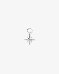 North Star Single Earring Charm in Sterling Silver
