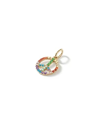 Peace Pendant in 18Kt Vermeil with Cubic Zirconia