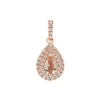Sir Michael Hill Designer Pendant with Morganite & 0.20 Carat TW of Diamonds in 10kt Rose Gold