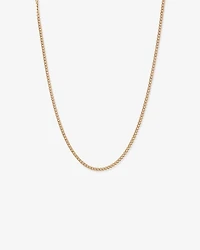 50cm (20") Round Curb Chain in 18kt Vermeil