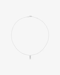 Collier Pendentif Chevrons en Zircone Cubique en Argent Sterling