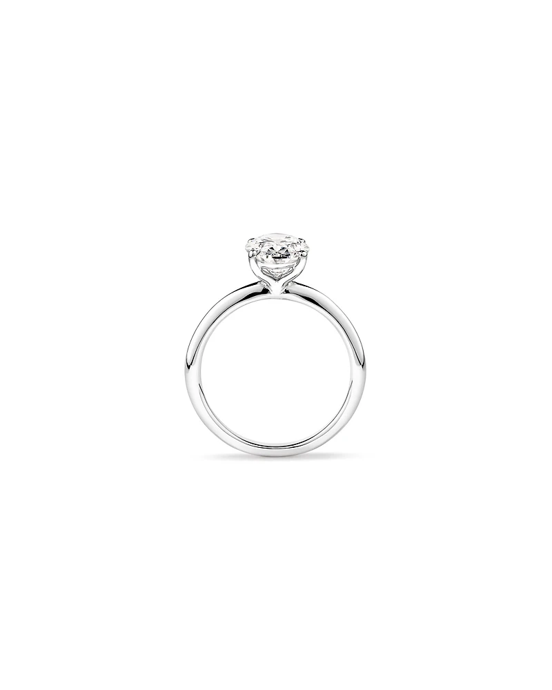 2 Carat TW Oval Laboratory-Grown Diamond Solitaire Engagement Ring 14kt White Gold