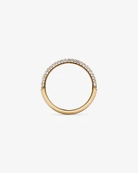 0.40TW Round Brilliant Pavé Diamond Wedding Band 14kt Yellow Gold