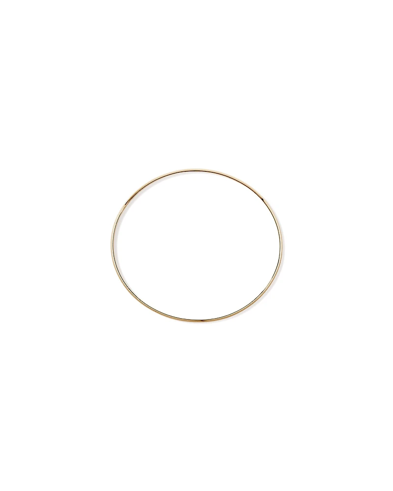 Bracelet ovale solide de 65 mm (2,5") de largeur 2,3 mm en or jaune 10 ct