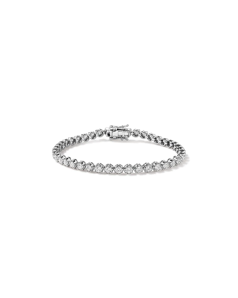 4.00 Carat TW of Laboratory-Grown Diamond Tennis Bracelet in 10kt Gold