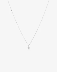 0.25 Carat TW Diamond Solitaire Pendant in 18kt White Gold