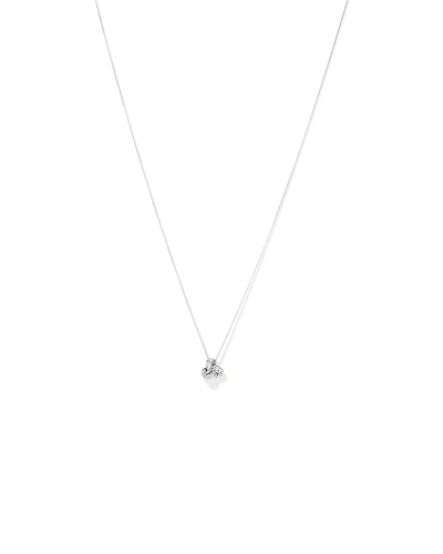 Cubic Zirconia Knot Pendant Necklace in Sterling Silver