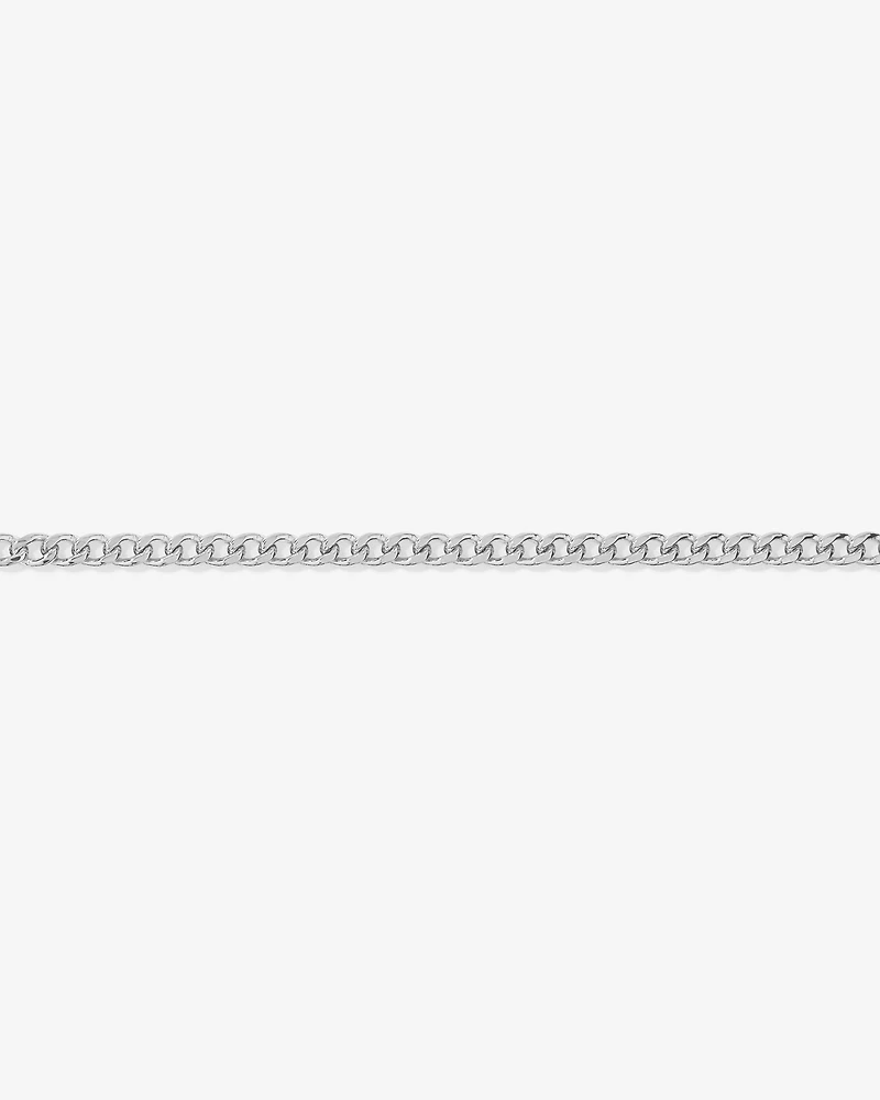 19cm (20") 3.75mm Width Semi Solid Diamond Cut Curb Bracelet in 10kt Gold