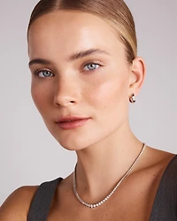 6.00 Carat TW Graduated Diamond RivieraTennis Necklace in 18kt White Gold