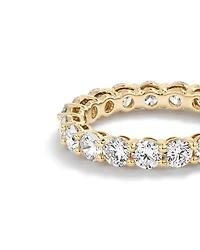 3.00 Carat TW Round Brilliant Laboratory-Grown Diamond Eternity Ring in 14kt Yellow Gold