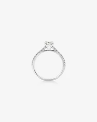 Engagement Ring with 0.78 Carat TW Diamonds in 14kt White Gold