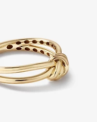 Knot Split Band Ring in 10kt Yellow Gold