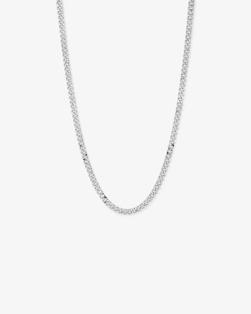 65cm (22") 6.8mm Width Semi Solid Diamond Cut Curb Chain in 10kt Gold