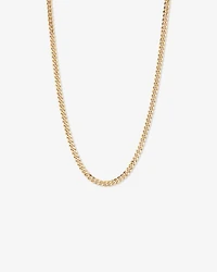 55cm (22") 6.3mm Width Solid Concave Bevelled Curb Chain in 10kt Yellow Gold