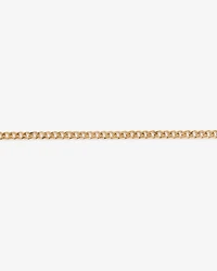 17cm (20") 2.95mm Width Semi Solid Diamond Cut Curb Bracelet in 10kt Yellow Gold