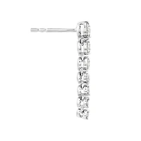 Drop Earrings with 1.00 Carat TW of Diamonds in 18kt White Gold
