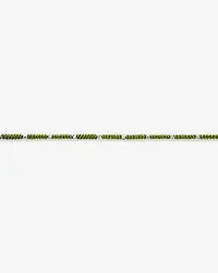 Bracelet cordon vert pistache en argent sterling