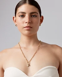 Pendentif clé cœur d'amour en or jaune 10 carats