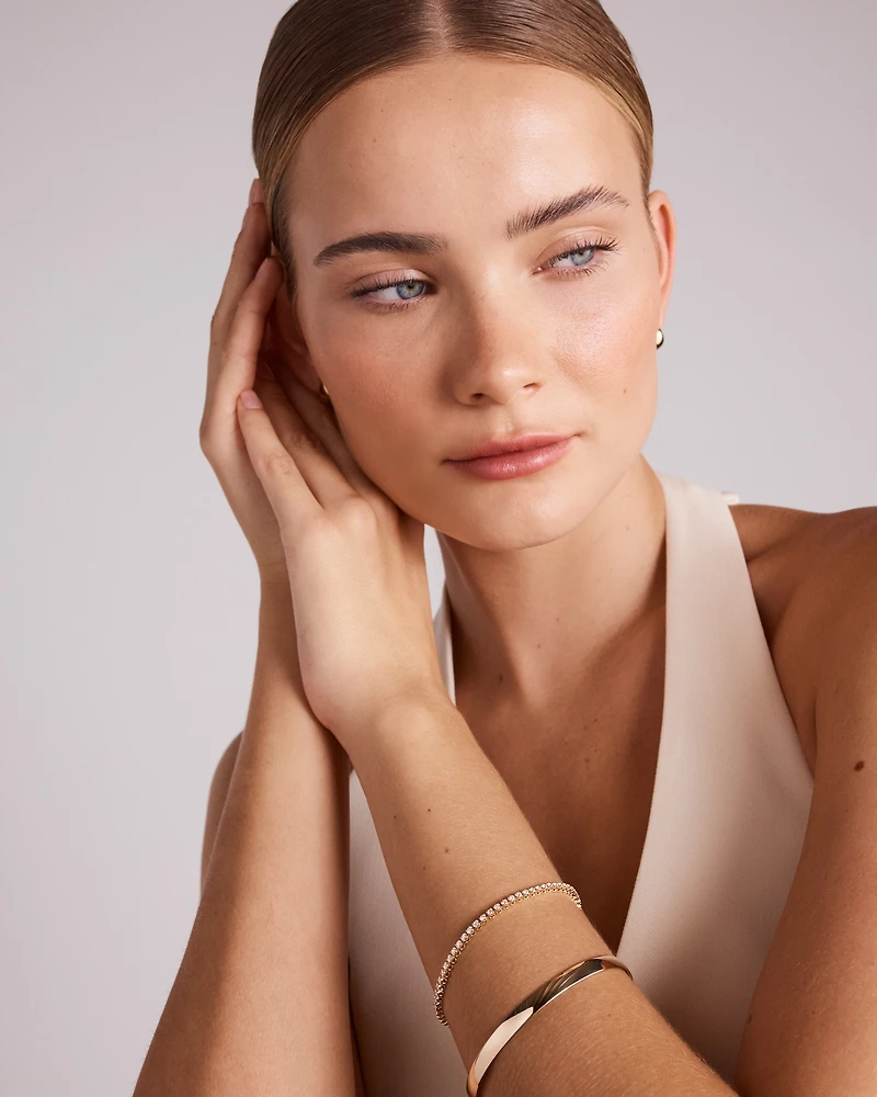 1.80 Carat TW Laboratory-Grown Diamond Tennis Bracelet in 10kt Yellow Gold