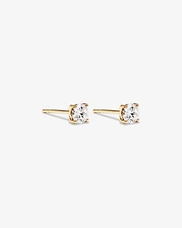 Boucles d’oreilles en diamant solitaire cultivées en laboratoire de 0,50 carat TW en or jaune 14 carats
