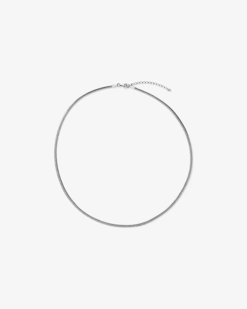 50cm (20") 3mm Width Oval Snake Chain in Sterling Silver