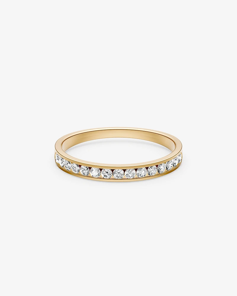 0.25 Carat TW Channel Set Diamond Wedding Ring in 14kt Yellow Gold