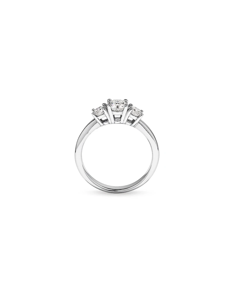 1.00 Carat TW 3 Stone Signature 101 Diamond Ring in 14kt White Gold