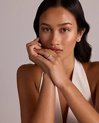 Alliance en or blanc 14 carats avec diamants ronds brillants de 1,75 carat (poids total) cultivés laboratoire