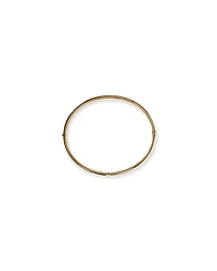 Diamond Accent Oval Bangle in 10kt Yellow Gold