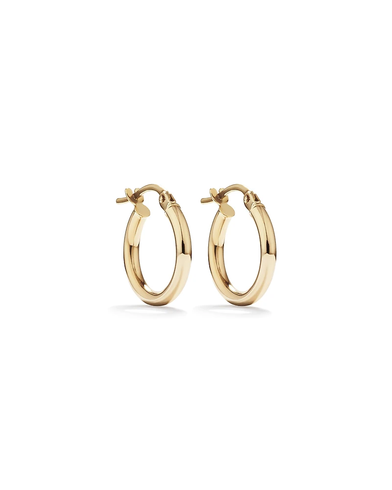 Anneaux de 14 mm en or jaune 10 K