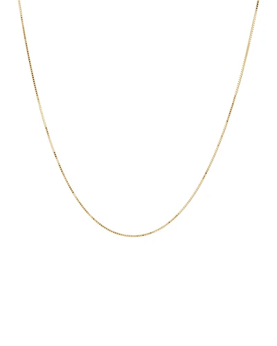 45cm (18") 0.85mm Width Diamond Cut Box Chain in 14kt Yellow Gold