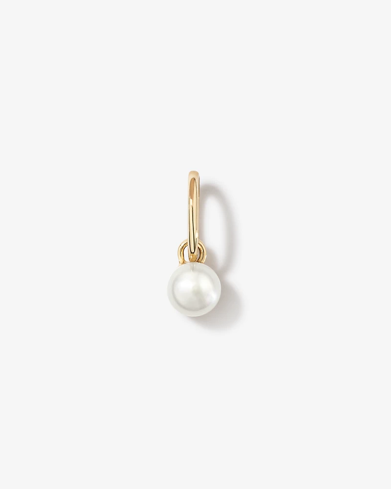 Cultured Freshwater Pearl Birthstone Pendant in 10kt Yellow Gold