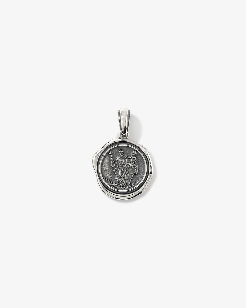 St. Christopher Seal Pendant in Sterling Silver