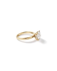 3.10 Carat TW Round Brilliant Laboratory-Grown Diamond Solitaire Ring in 18kt Yellow Gold