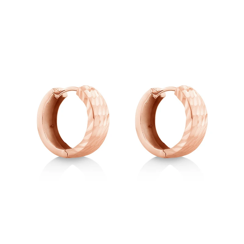 11mm Huggie Earrings 10kt Yellow Gold