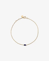 East West Marquise-Cut Created Sapphire Bracelet in 10kt Yellow Gold