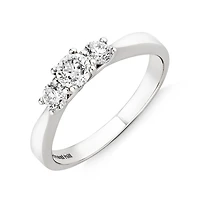 Engagement Ring with 1/2 Carat TW of Diamonds in 10kt White Gold