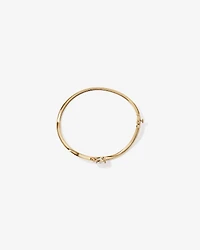 2.00 Carat TW Laboratory-Grown Diamond Oval Twist Bangle in 10kt Yellow Gold