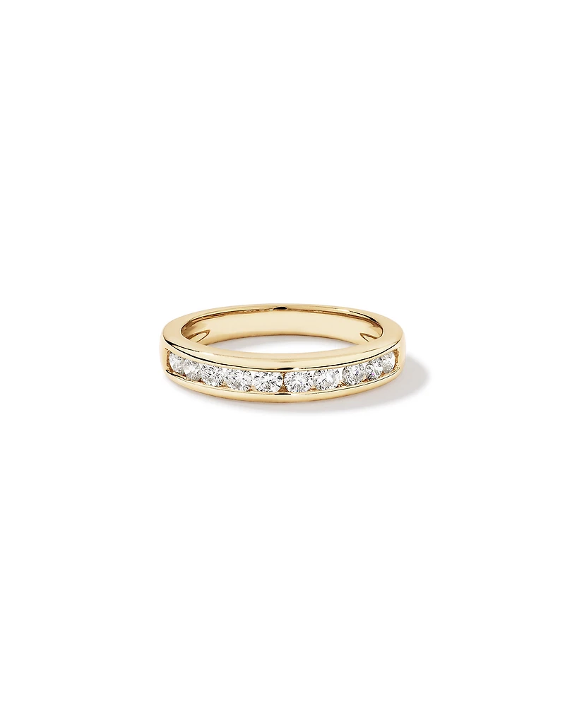 Wedding Ring with 0.50 Carat TW of Diamonds in 18kt Yellow Gold