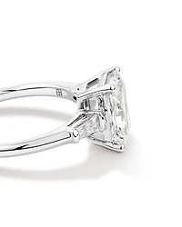 2.25 Carat TW Three Stone Radiant and Baguette Laboratory-Grown Diamond Engagement Ring in 14kt White Gold