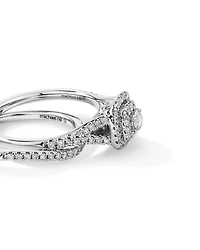 Ensemble de mariée avec 0,60 carat TW de diamants en or blanc 14kt
