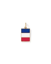 France Flag Pendant in 18Kt Vermeil