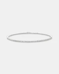 0.68 Carat TW Diamond Row Flex Bangle in 10kt Gold