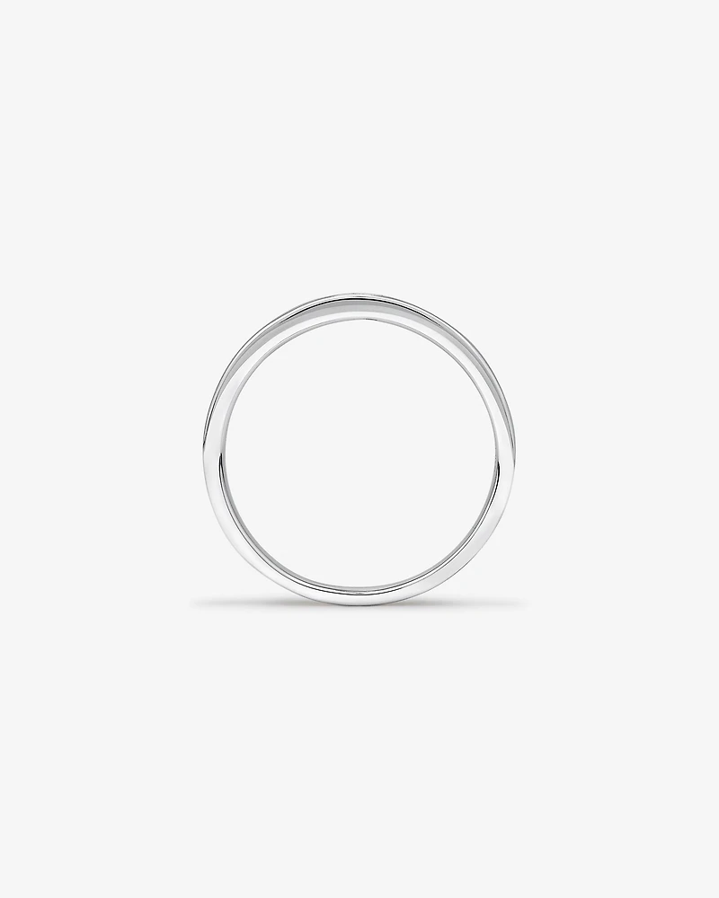 Men's Ring with Diamonds in 10kt White Gold