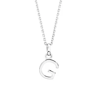 "G" Initial Pendant in Sterling Silver