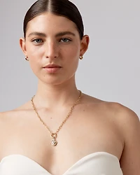 Engravable Spinning Circle Pendant in 10kt Yellow Gold