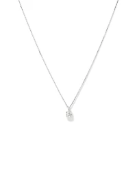 0.50 Carat TW Flawless Diamond Solitaire Pendant in 18kt White Gold