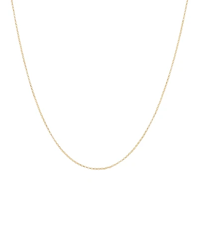 50cm (20") 1mm Width Diamond Cut Belcher Chain in 18kt Yellow Gold