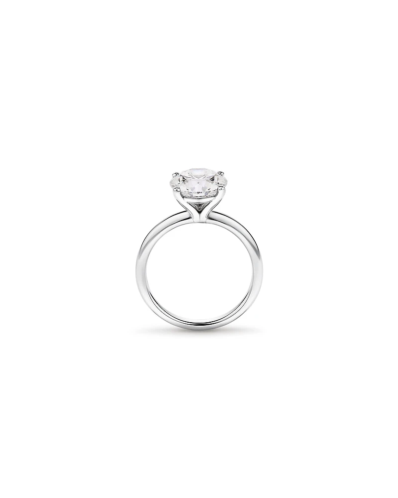 3.00 Carat TW Round Brilliant Laboratory-Grown Diamond Solitaire Engagement Ring in Platinum