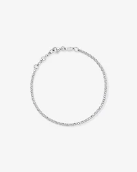 Oval Belcher Bracelet in Sterling Silver